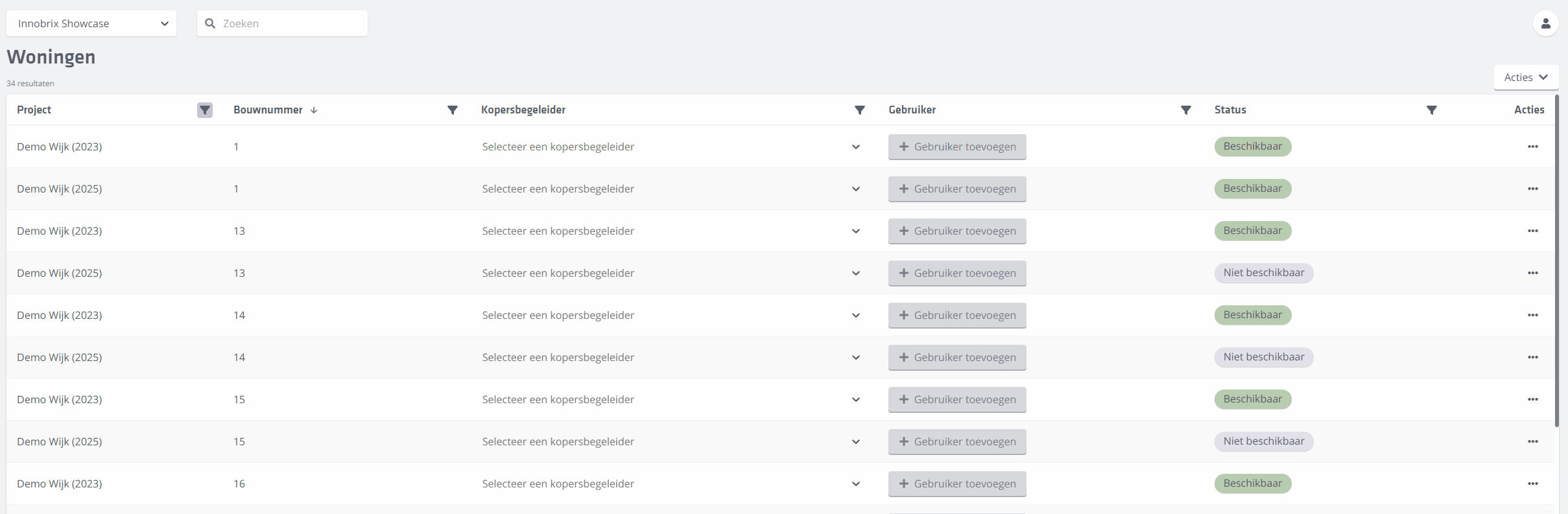 Status aanpassen